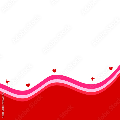 Wave Valentine Day Footer