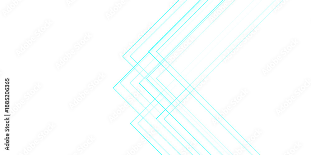 Obraz premium Abstract digital illustration features a futuristic blue technology background with lines and geometric shapes creating a sleek network pattern for a modern business banner template design