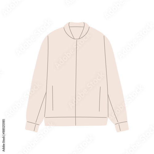 Flat vector illustration set of various jackets and outerwear styles. Clean outlines with soft muted colors . Ideal for fashion projects, icons, catalogs, apps, and branding.