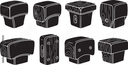 Collection of wooden boxes in various styles and designs