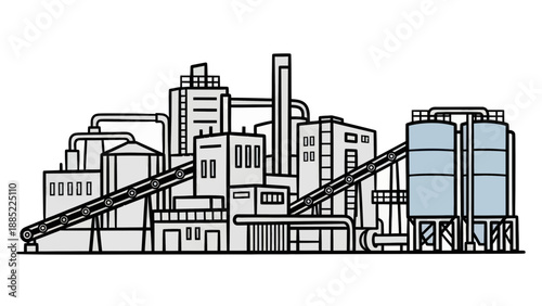Modern Industrial Factory Production Line