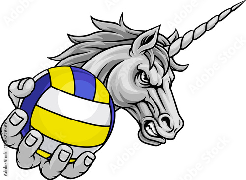 Unicorn horse stallion angr...