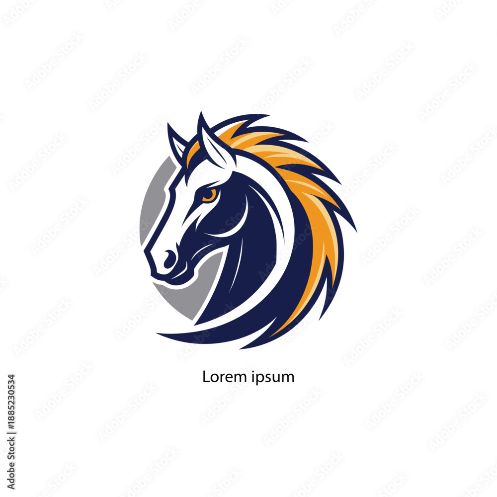 Fototapeta premium horse shop logo design vector 