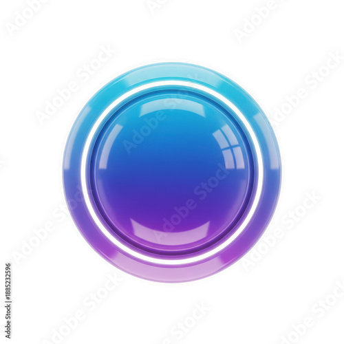 Gradient circle icon isolated on transparent background