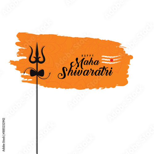 Lord Shiva Minimal Illustration with Sacred Symbols