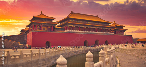 Bild auf Leinwand The Imperial Palace in Beijing, China