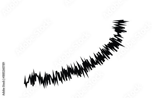 Black mascara brush vector illustration beauty eye lashes makeup art decoration design pattern texture nature flower leaf frame