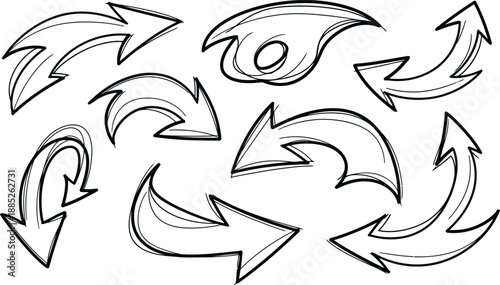 Circular arrows recycling symbol