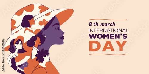 International Women's Day Celebration Vector Illustration