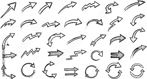 Minimalist arrow set for design