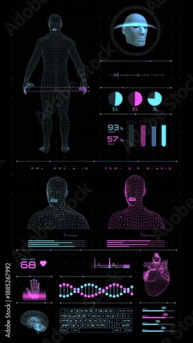 Hud Panel Human 1 Vertical
