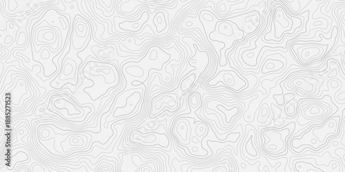 Old Map Style Black and White Topographic Contour Design
Seamless terrain line texture with handcrafted vintage elevation appearance