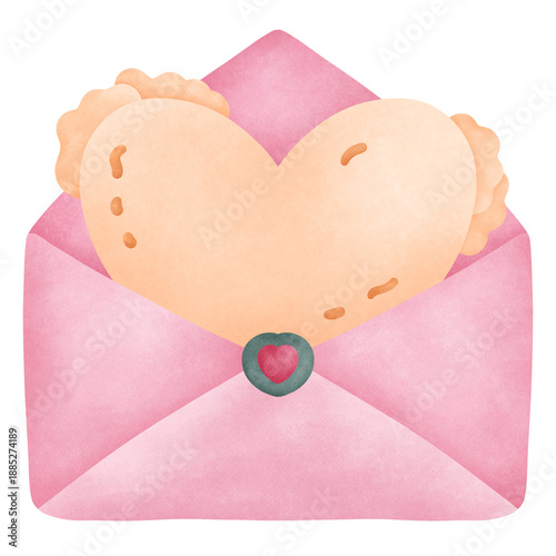 Tempura Japanese Food Watercolor Illustration. ideal for Food, Valentine’s Day, graphics, romantic branding, stickers, and social media visuals.