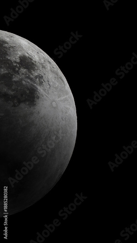 full moon over black wallpaper