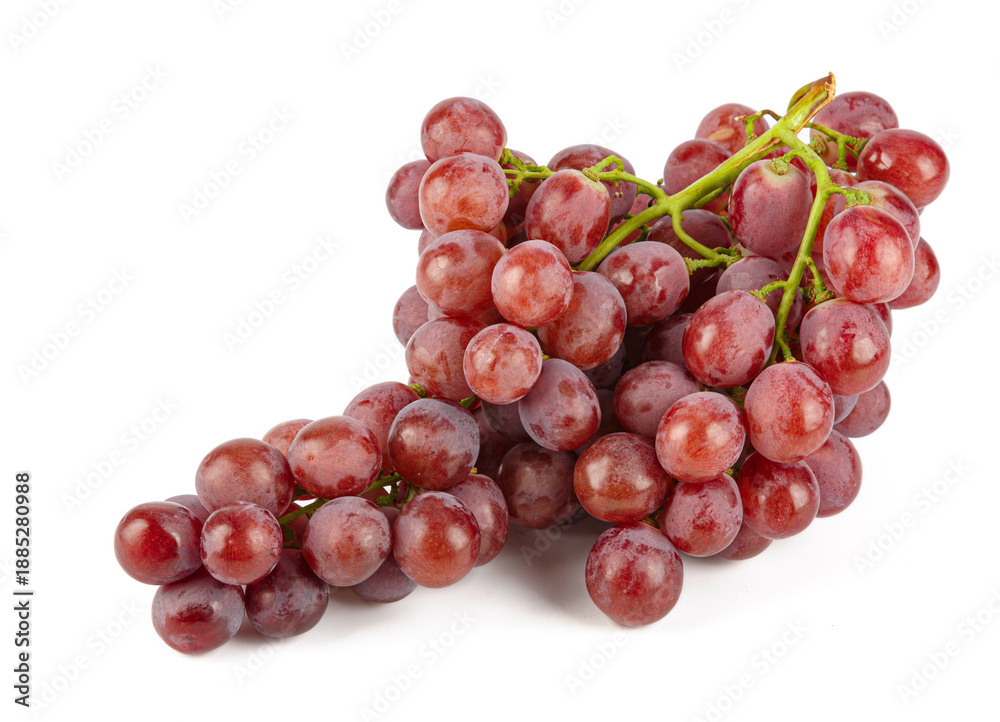 Fototapeta premium Fresh Red grapes isolated on white background