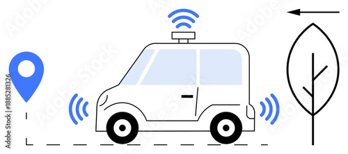 Autonomous vehicle. Autonomous cars utilize GPS, sensors, and wireless communication for navigation and safety. Autonomous technology enhances efficiency in transportation systems. For mobility, GPS