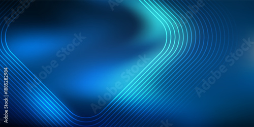Neon glowing techno lines, blue hi-tech futuristic abstract background template with square shapes futuristic design.vector ep10