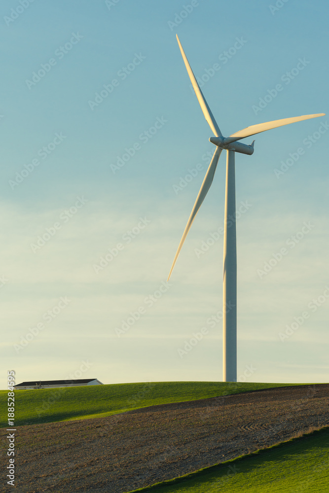 Fototapeta premium wind turbine in the field