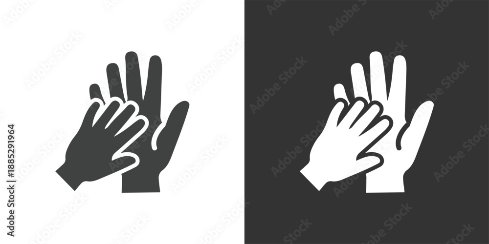 Obraz premium Support and Empathy icon. Solid glyph series icon