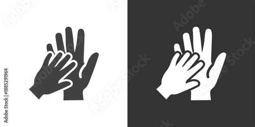 Support and Empathy icon. Solid glyph series icon