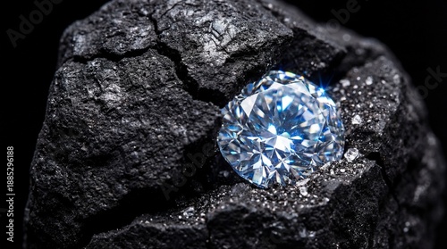 A dazzling blue diamond gem...