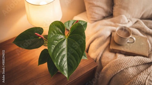 A tranquil indoor scene cap...