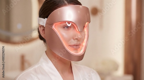 A woman wearing a modern de...