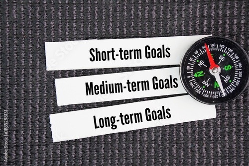 Slika na platnu What are three goals? Short-, medium-, and long-term goals