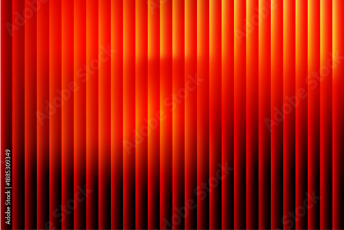 An abstract digital artwork featuring vibrant red and orange vertical lines gradating to darkness, creating a dynamic and modern visual effect from a straight-on viewpoint, file reference 82.ai
