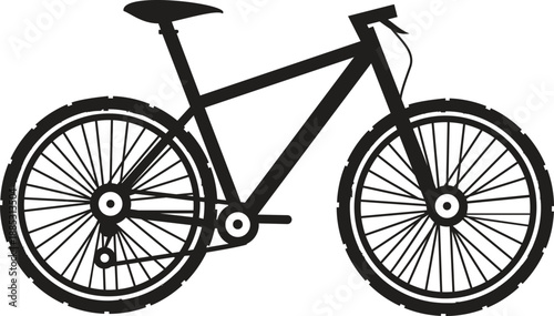 Black bicycle silhouette bike vehicle