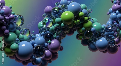 Spherical clusters curve in gradient light