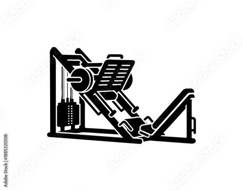 Illustration of a Leg Press Machine