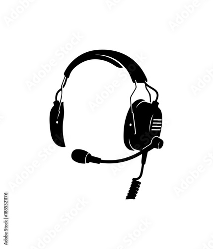 Black Headset with Microphone
