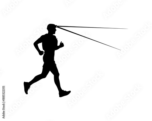 Runner Silhouette in Motion