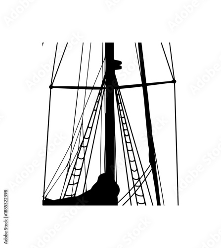 Ship Sails in Stormy Weather