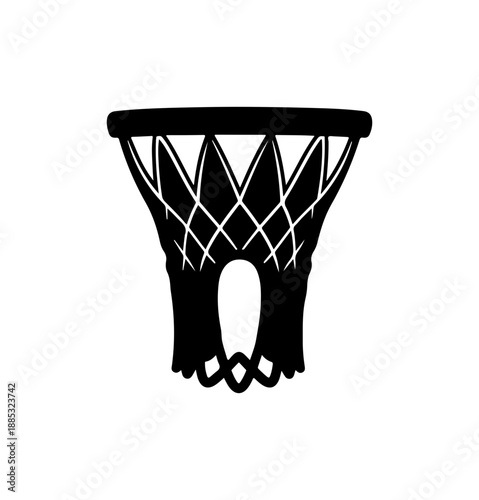 Basketball Hoop Silhouette Design