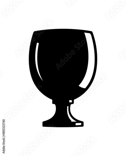 Elegant Wine Glass Illustration
