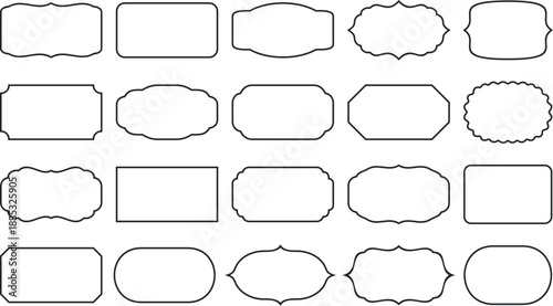 Collection of Decorative Empty Frames and Borders ornate