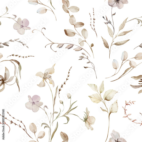 Foto Watercolor seamless pattern
