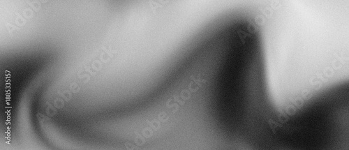 Konstfotografi Abstract monochrome background with grainy noise texture and bold sweeping black curved line