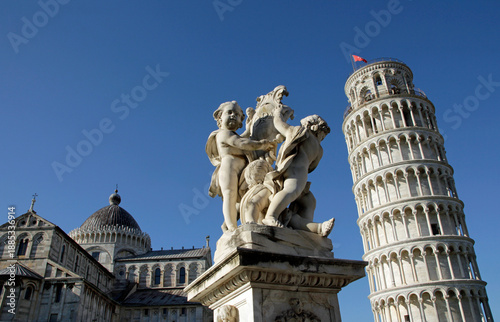 Obraz na plátně piazza dei miracoli pisa italy