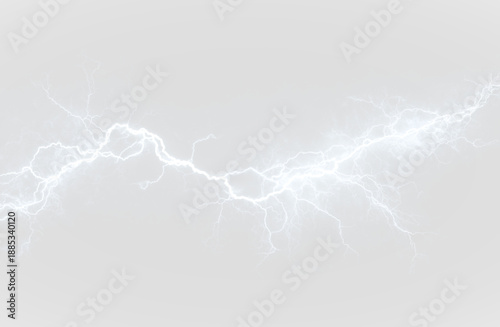 Flowing white lightning streaks pulse with neon energy, leaving glowing sparks and luminous trails. Motion and brightness emphasize intensity. Perfect for storm or sci-fi visuals. PNG