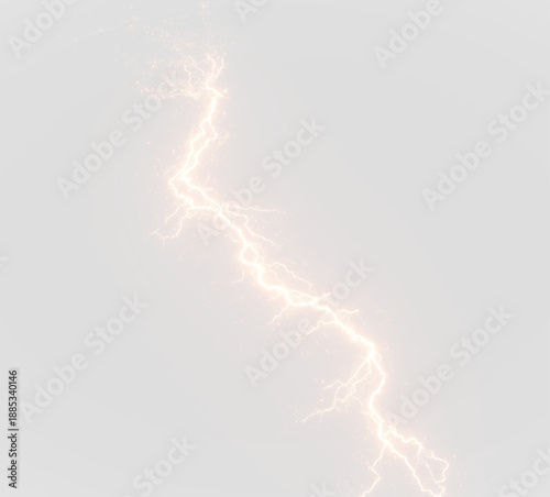 A glowing yellow electric streak pulses with neon energy, leaving sparks along its path. Motion and intensity are highlighted by radiant lightning colors. Perfect for action-packed visuals. PNG