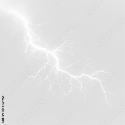 Bright white lightning streaks flash across a dark background, leaving glowing electric trails. Sparks flicker vividly along the path. Perfect for high-energy digital visuals. PNG