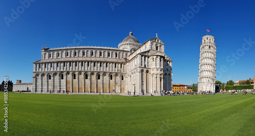 Schilderij op canvas cathedral of pisa, piazza dei miracoli