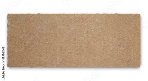 Canvas Print Horizontal rectangular dark brown burlap canvas banner with rough edges