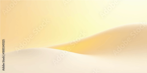 Artistic golden sun energy flows through an orange and yellow gradient vector illustration featuring elegant wave lines and curved sand textures for a modern light backdrop design