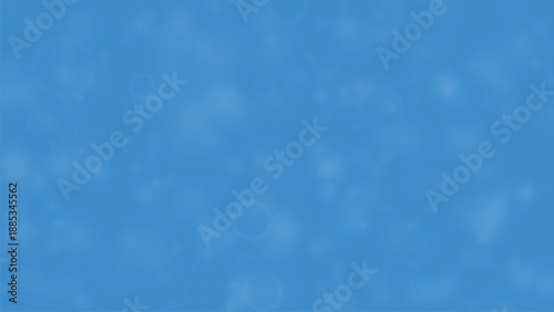 Bright soft blue background with floating bokeh lights