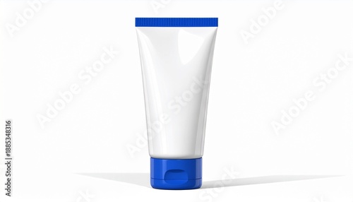 tube of toothpaste on white background