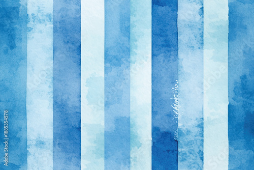 Watercolor Blue Stripes Abstract Background
